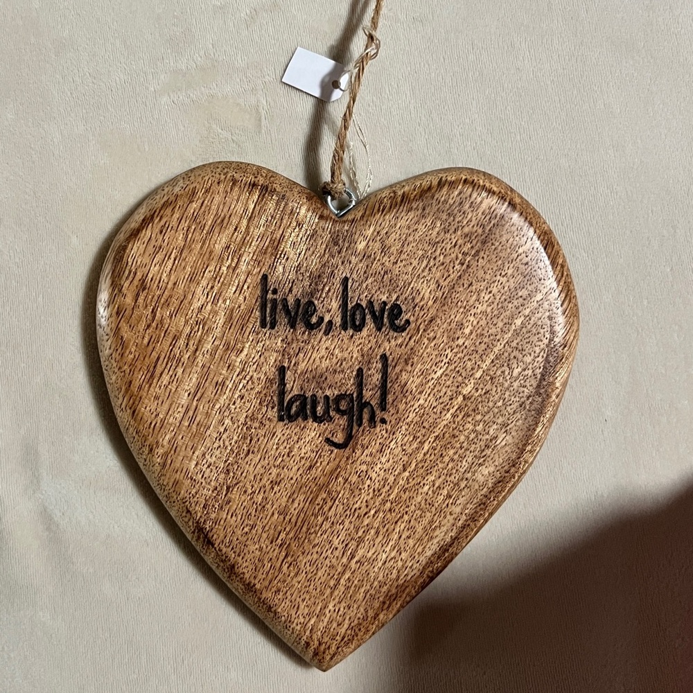 Heart-Shaped Wooden Wall Decor